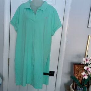 J. Crew Mint Green Polo Dress